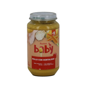 ALCAMPO BABY Tarrito de pollo con verduras a partir de 6 meses ALCAMPO BABY 250 g.