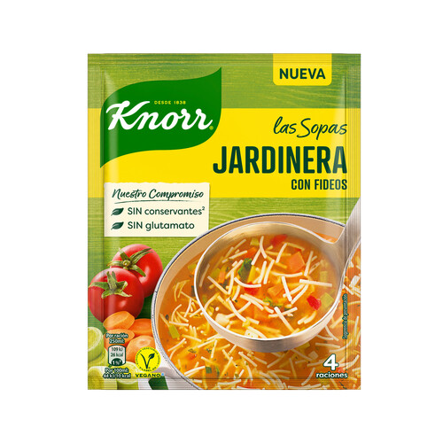 KNORR Sopa Jardinera con fideos 33 g.