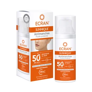 ECRAN Sunnique Protector solar para cara y escote, con FPS 50+ (muy alta) 50 ml.