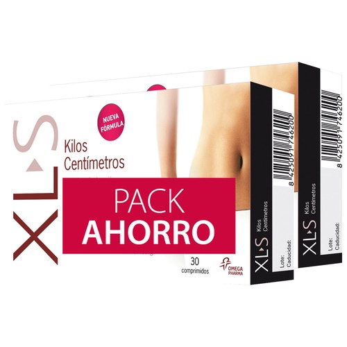 XLS Complementeo alimenticio que ayuda a controlar el peso XLS Kilos centímetros 30 cápsulas.