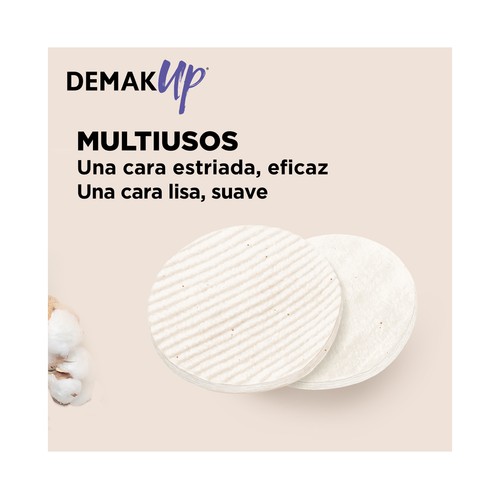 DEMAK UP Original Algodones (discos redondos) desmaquillantes multiusos 105 uds.