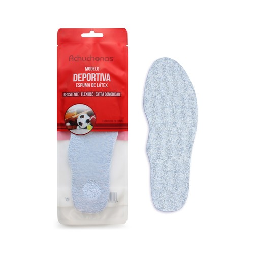 Plantillas deportivas ACHUCHONAS, resistente y flexible, talla 43/42.