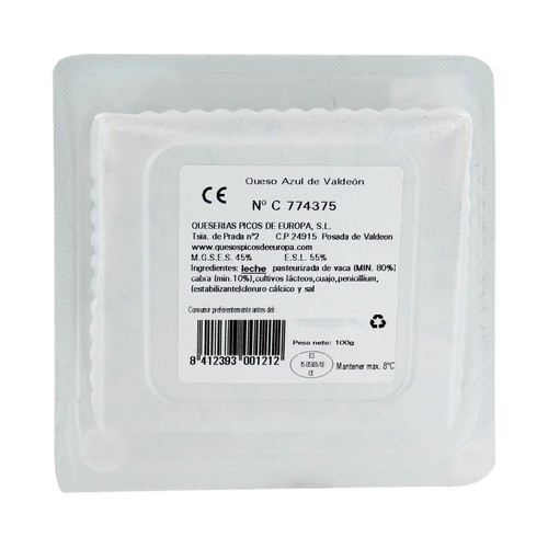 QUESO DE VALDEON Queso azul QUESO DE VALDEON 100 g.