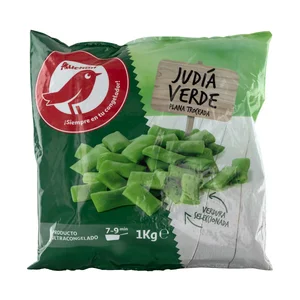 AUCHAN Judías verdes planas seleccionadas y troceadas 1 kg. Producto Alcampo