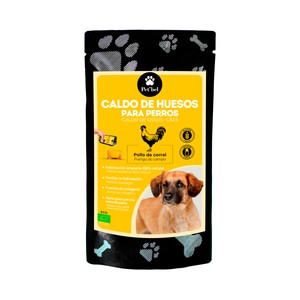 PET"BEL Caldo huesos pollo ecológico para perros 230 ml.
