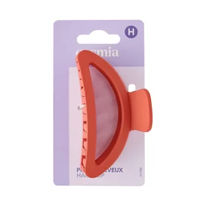 COSMIA Pinza de pelo grande con forma de arco y color naranja.