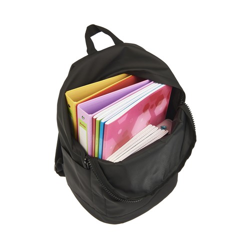 Mochila 1 compartimento laminated color negro . SNC