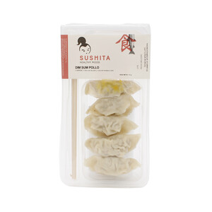 SUSHITA Bandeja con 5 dim sum orientales rellenos de pollo SUSHITA 115 g.