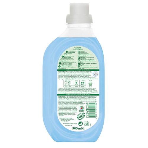 FROSCH Suavizante concentrado flor de algodón - 900ml.
