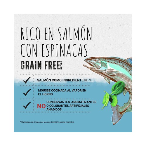 Alimento gatos húmedo sabor salmón BEYOND PURINA 85 g.