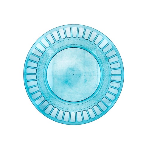 Plato de acrílico 26 cm, color turquesa, Gaia, QUID.