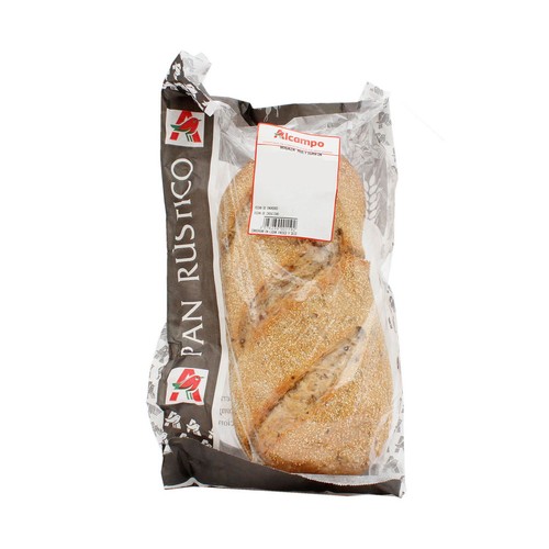 Hogaza de pan con cereales con masa madre de Fabricación Propia, 400g.