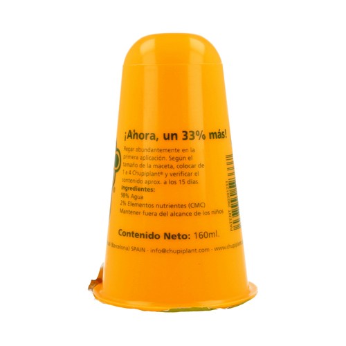 CHUPIPLANT Sistema de riego para plantas 160 ml.
