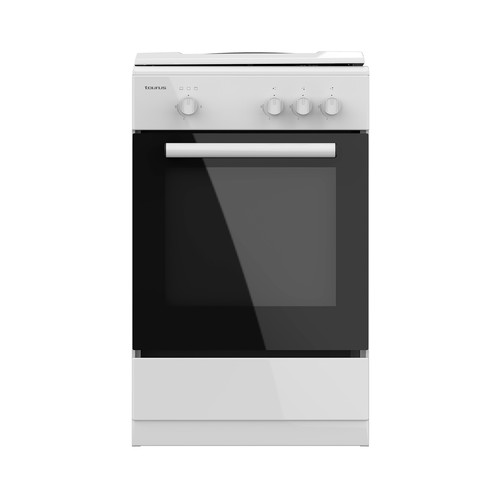 Cocina independiente de Gas Butano TAURUS CIG3FWHMG, horno a gas de 43L,  3 zonas cocción, A: 85,5cm, H: 50cm, F: 56,5cm.