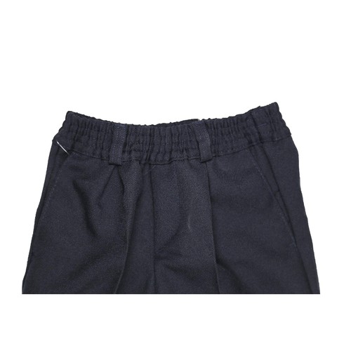 Pantalón de uniforme con cintura elástica azul marino, talla 3.