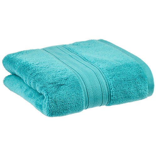 Toalla baño 100x150cm 500gr, 0 torsion, 100% algodón woven color turquesa. ACTUEL
