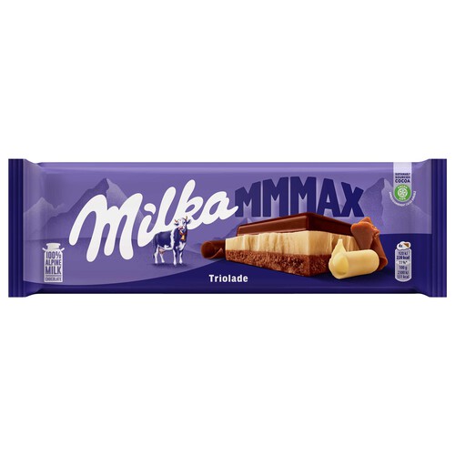 MILKA Chocolate con leche triolade 300 g.