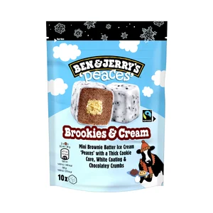 BEN & JERRY´S Peaces Mini helados de brownie y masa de galleta 10 x 15 ml.