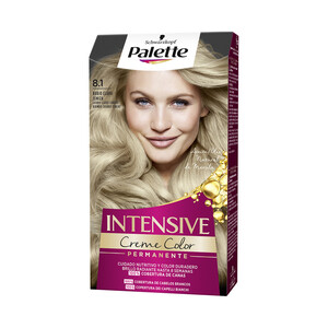 Imagen de PALETTE Tinte de pelo permanente tono 8.1 rubio claro ceniza PALETTE Intensive creme color.