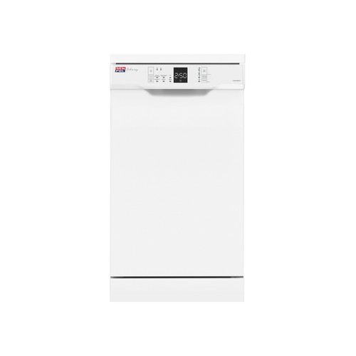 Lavavajillas NEW POL NWD456W.1, capacidad: 10 servicios, clasificación energética: E, H: 85cm, A: 44,8cm, F: 59,8cm.