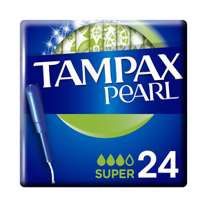 Imagen de TAMPAX Tampones super con aplicador TAMPAX Pearl 24 uds