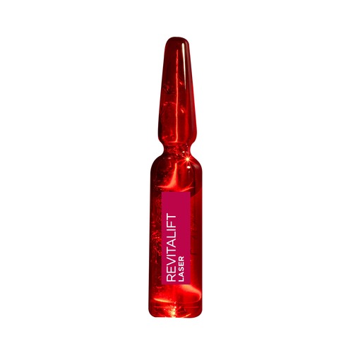 Tratamiento en ampollas con efecto iluminador y aclarante de manchas oscuras L´ORÉAL PARIS Revitalift laser 7 x 1 ml.