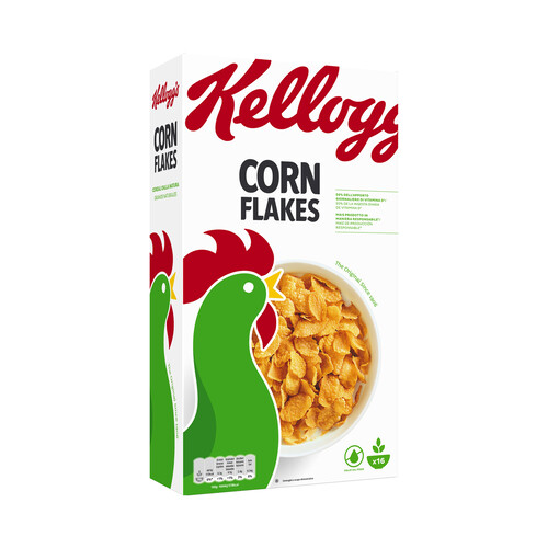KELLOGG'S Cereales copos de maíz natural KELLOGG'S CORN FLAKES 500 g.