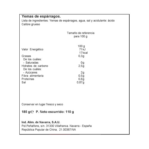 CARRETILLA Yemas gruesas frasco 110 gr.