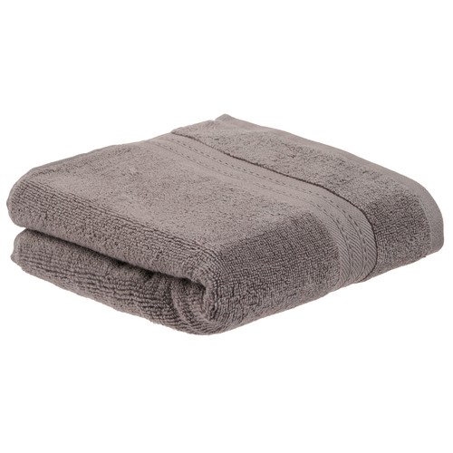 Toalla para baño marrón 100x150cm algodón 400gsm modelo O Twist. ACTUEL