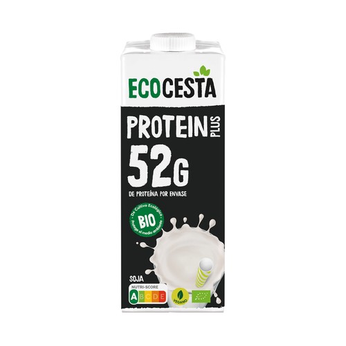 ECOCESTA Protein plus Bebida vegetal de soja ecológica, con alto contenido en proteinas 1 l.