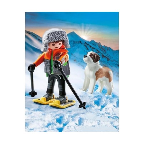 Senderista con San Bernardo PLAYMOBIL.