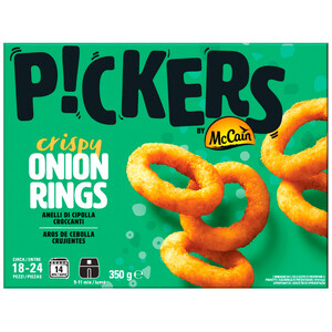 Imagen de McCAIN Pickers Aros de cebolla congelados, con rebozado crujiente 350 g.