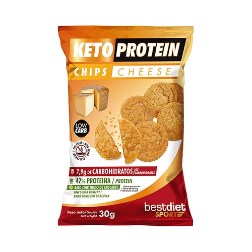 KETOPROTEIN Bestdiet Sport Chips de queso con extra de proteínas 30 g.