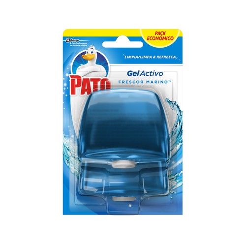 PATO Recambio de WC gel azul limpia y perfuma PATO 2 uds. de 55 ml.