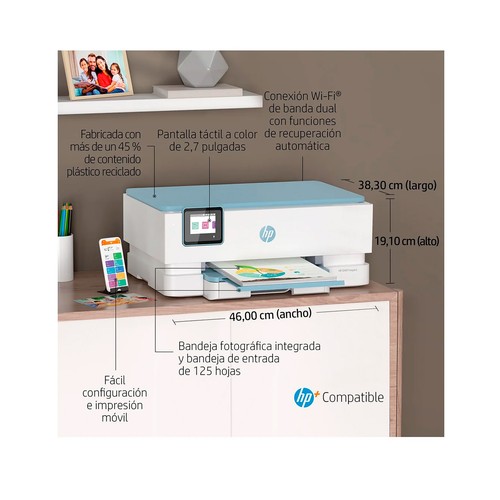 Impresora multifunción tinta HP Envy Inspire 7221e 2H2N1B, WiFi, 3 meses impresión Instant Ink...