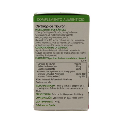VIVE+ SALUD Y VIDA Cartílago de tiburón VIVE PLUS 50 uds.