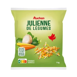 AUCHAN Mix de verduras cortadas en juliana 1 kg Producto Alcampo.