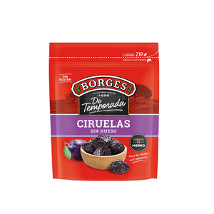 Imagen de BORGES Ciruelas sin hueso, tiernas, jugosas y sin gluten 200 g.