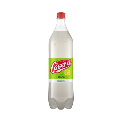 LA CASERA Refresco de limón sin azúcares añadidos botella 1 l.