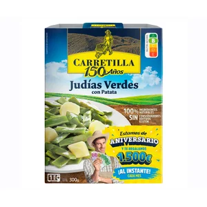 CARRETILLA Judías verdes con patatas 300 g.