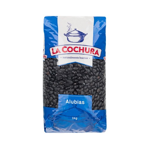 LA COCHURA Frijol negro paquete de 1 kg.