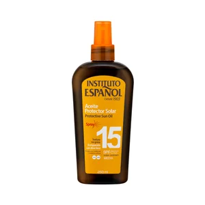 INSTITUTO ESPAÑOL Aceite protector solar en spray con aloe vera y FPS 15 (medio) 250 ml.