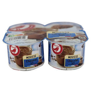 PRODUCTO ALCAMPO Mousse de chocolate PRODUCTO ALCAMPO 4 x 100 g.