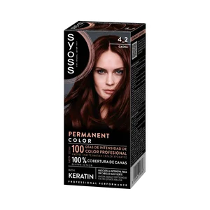 SYOSS tono 4_2 Caoba Coloración capilar permanente con keratina.