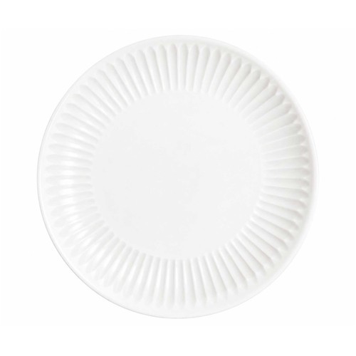 Plato postre 19cm vidrio opal, modelo Cottage blanco. LUMINARC