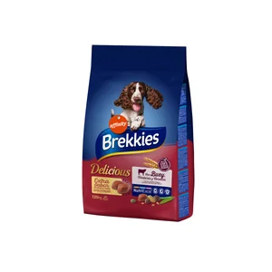 BREKKIES Comida para perros seca con buey, verduras y cereales 7,25 kg.
