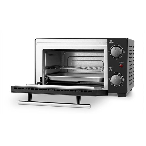 Mini horno eléctrico ORBEGOZO HO 985, 10L, temporizador hasta 30 min, color negro.