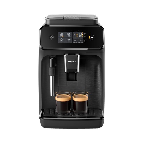 Cafetera espresso superautomática PHILIPS EP1220/00, café en grano y molido, molinillo, capacidad 1,8L, espumador.