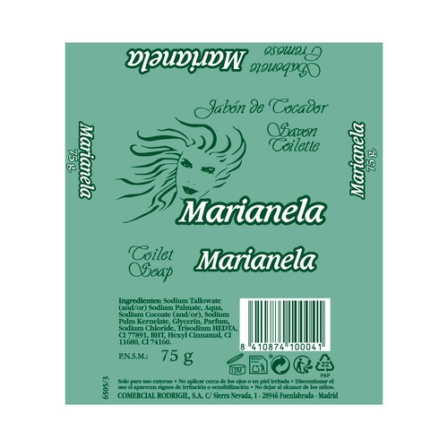 MARIANELA Pastillas de jabón de tocador 3 x 75 g.