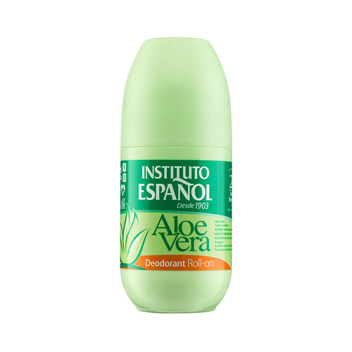 INSTITUTO ESPAÑOL Desodorante roll on unisex, suave con nuestra piel INSTITUTO ESPAÑOL Aloe vera 75 ml.
